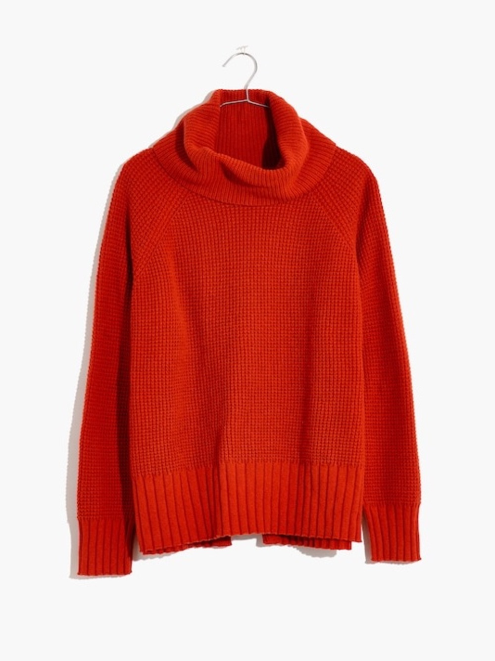 Madewell Burnt Orange turtle Neck Sweater with open back